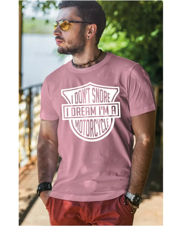 Koszulka I dont snore, I dream I’m a motorcycle – edycja White, Unisex