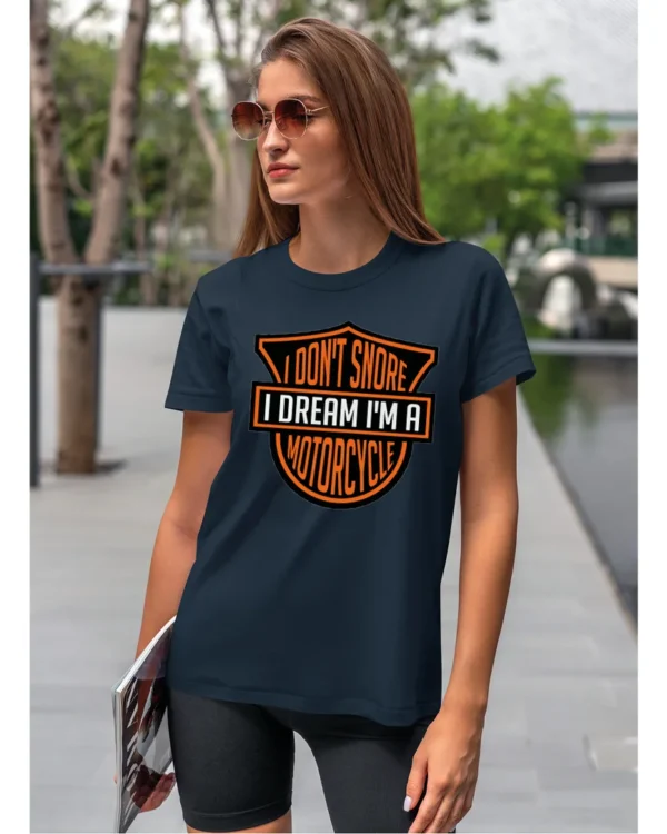 Koszulka I dont snore, I dream I’m a motorcycle – edycja Midnight, Unisex