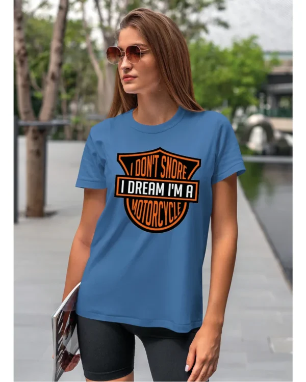 Koszulka I dont snore, I dream I’m a motorcycle – edycja Midnight, Unisex