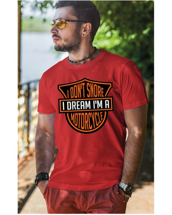 Koszulka I dont snore, I dream I’m a motorcycle – edycja Midnight, Unisex