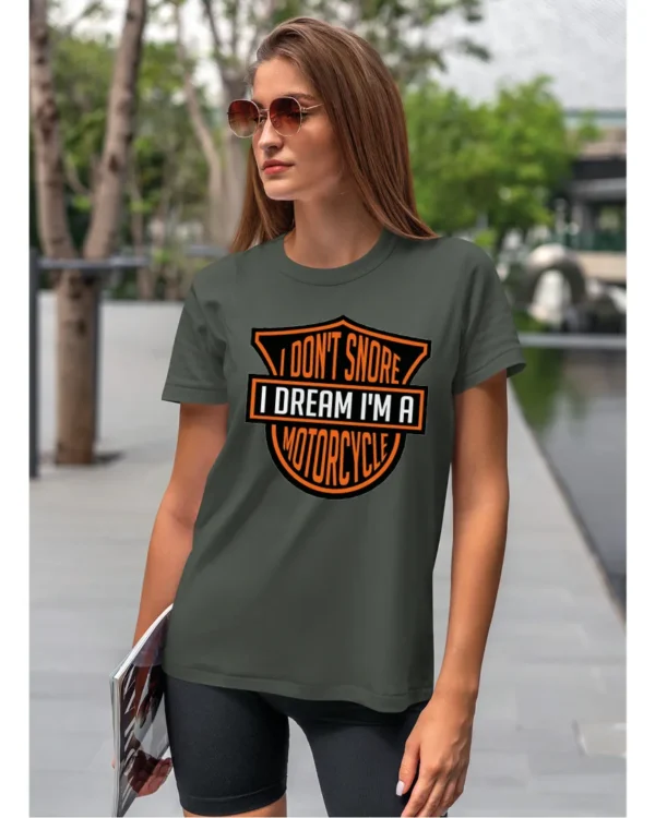 Koszulka I dont snore, I dream I’m a motorcycle – edycja Midnight, Unisex