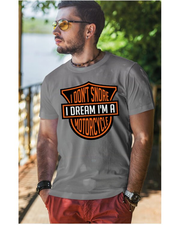Koszulka I dont snore, I dream I’m a motorcycle – edycja Midnight, Unisex
