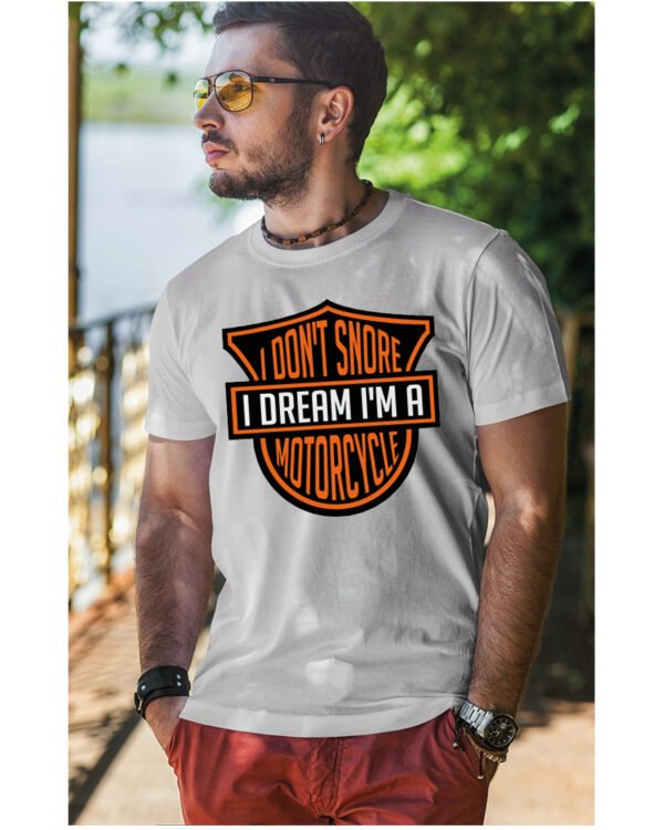Koszulka I dont snore, I dream I’m a motorcycle – edycja Midnight, Unisex