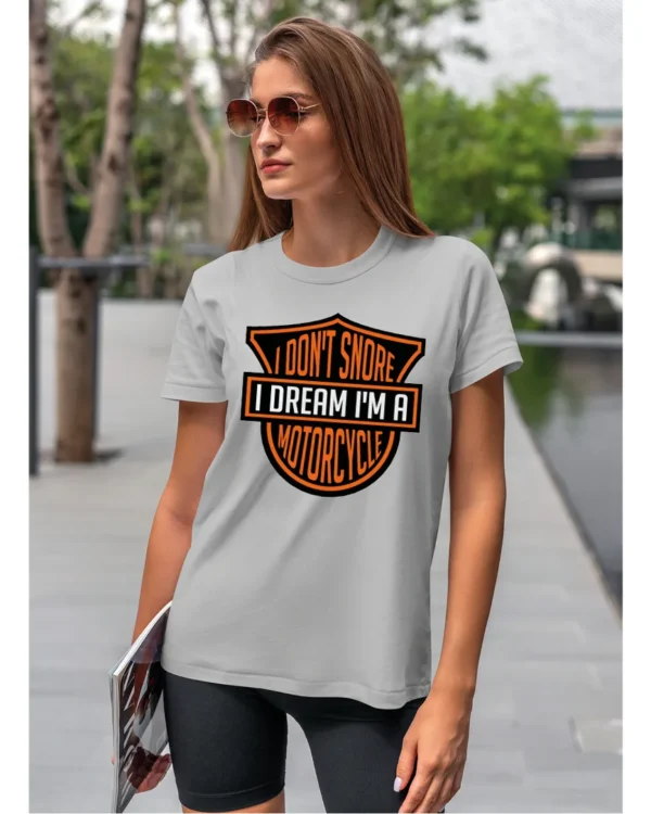 Koszulka I dont snore, I dream I’m a motorcycle – edycja Midnight, Unisex
