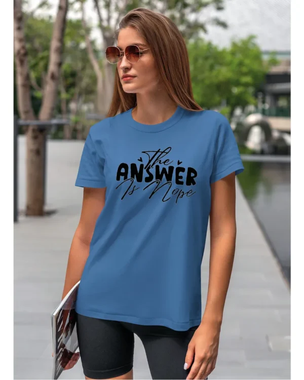 Koszulka The Answer is Nope, zdecydowane „nie” – Unisex
