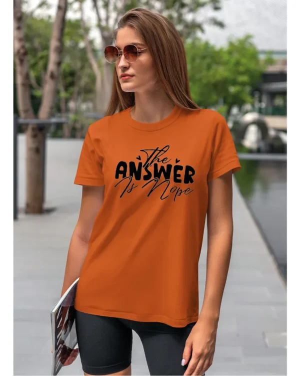 Koszulka The Answer is Nope, zdecydowane „nie” – Unisex