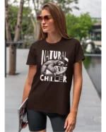 Koszulka Leniwiec w akcji, odpoczywaj i chilluj – edycja White, Unisex