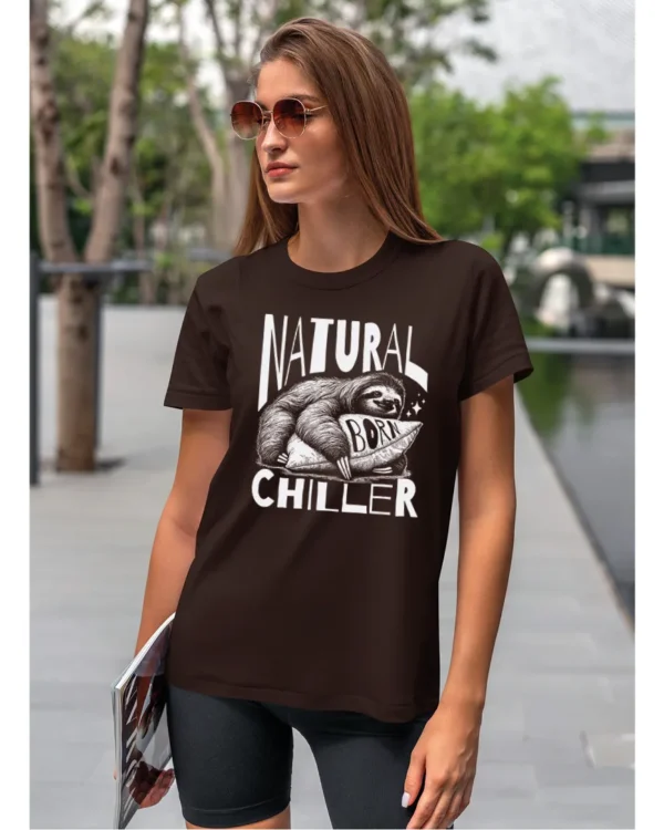 Koszulka Leniwiec w akcji, odpoczywaj i chilluj – edycja White, Unisex