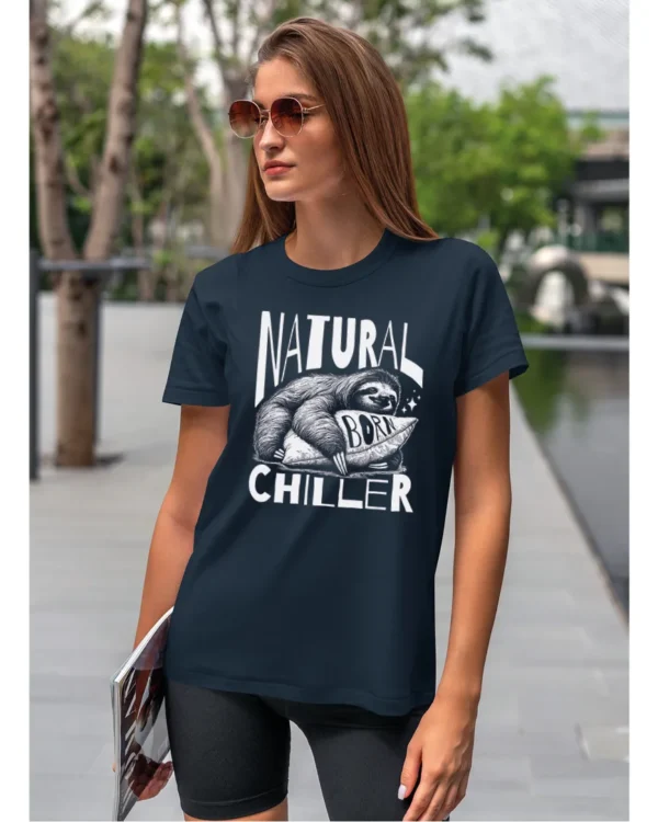 Koszulka Leniwiec w akcji, odpoczywaj i chilluj – edycja White, Unisex