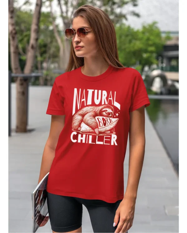 Koszulka Leniwiec w akcji, odpoczywaj i chilluj – edycja White, Unisex