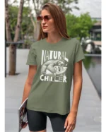 Koszulka Leniwiec w akcji, odpoczywaj i chilluj – edycja White, Unisex