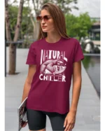 Koszulka Leniwiec w akcji, odpoczywaj i chilluj – edycja White, Unisex