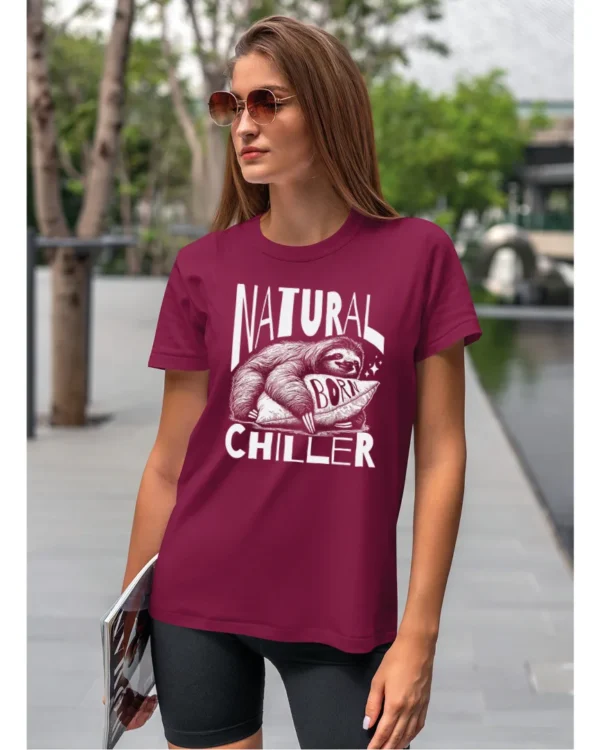 Koszulka Leniwiec w akcji, odpoczywaj i chilluj – edycja White, Unisex