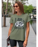 Koszulka Leniwiec w akcji, odpoczywaj i chilluj – edycja Midnight, Unisex