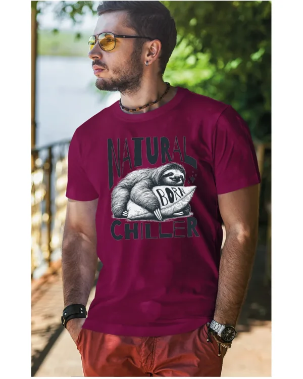 Koszulka Leniwiec w akcji, odpoczywaj i chilluj – edycja Midnight, Unisex