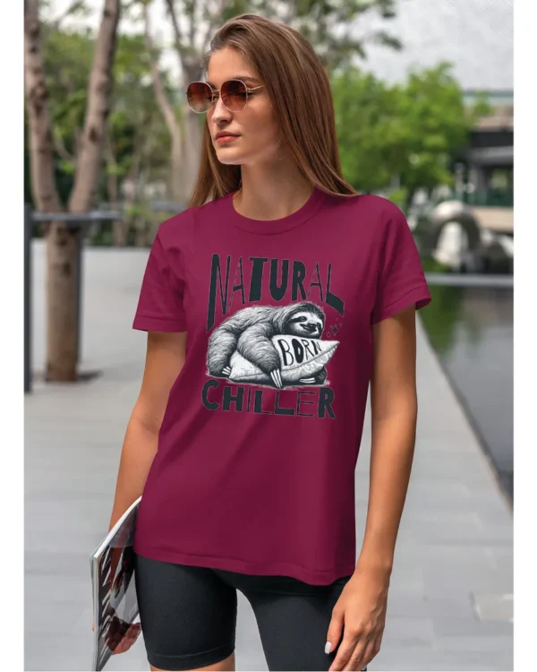 Koszulka Leniwiec w akcji, odpoczywaj i chilluj – edycja Midnight, Unisex