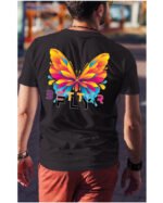 Koszulka unisex motyl “Better fly”, dla niego – wybierz kolor!