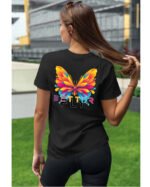 Koszulka unisex motyl “Better fly”, dla niej – wybierz kolor!