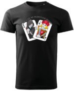 Koszulka unisex napis “God save me from false friends”, dla niej – wybierz kolor!
