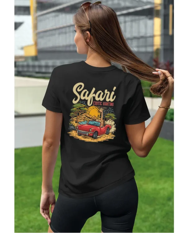 Koszulka unisex "Przygoda w safari", dla niej – wybierz kolor!