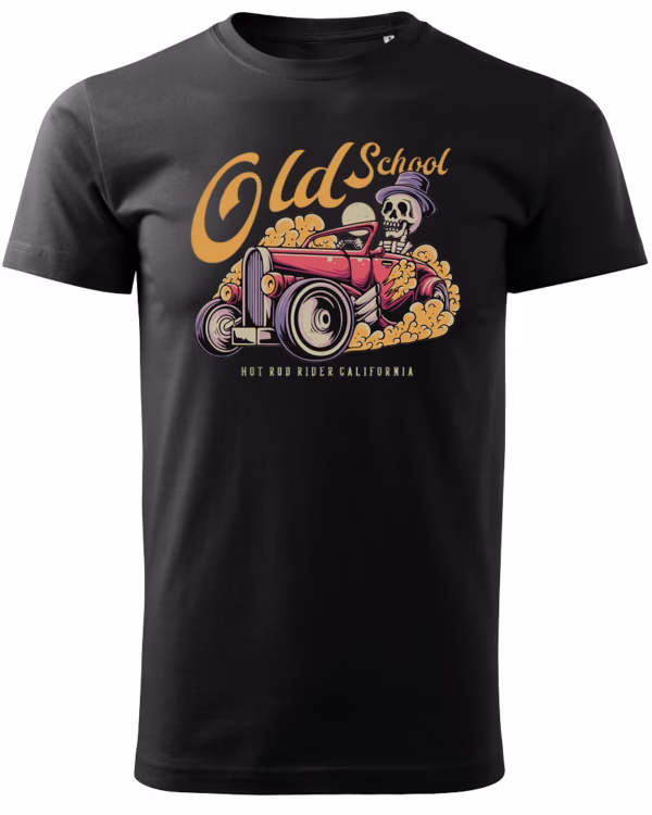Koszulka unisex vintage samochód "Hot rod", dla niej – wybierz kolor!