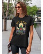 Koszulka unisex "Fitness z zombie, trenuj by przeżyć", dla niej – wybierz kolor!