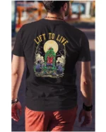 Koszulka unisex "Fitness z zombie, trenuj by przeżyć", dla niego – wybierz kolor!