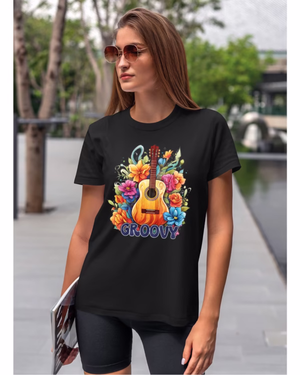 Koszulka unisex "Odlotowa gitara – brzmienie, które unosi", dla niej – wybierz kolor!