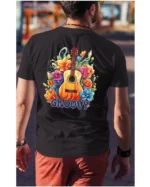Koszulka unisex "Odlotowa gitara – brzmienie, które unosi", dla niego – wybierz kolor!