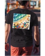 Koszulka Plaża, fale i klapki UNISEX