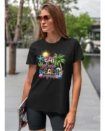 Koszulka Plażowy styl życia <br>jedz, śpij, plażuj, powtarzaj - Unisex, dla niej