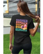 Koszulka Lato pełne smaku <br>delektuj się słodkimi chwilami - Unisex, dla niej