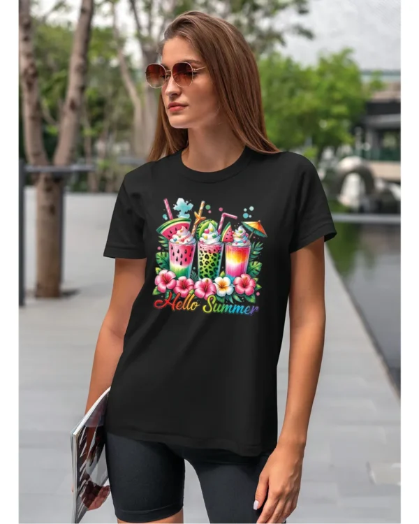 Koszulka Witaj Lato! <br>ciesz się owocowymi smakami - Unisex, dla niej