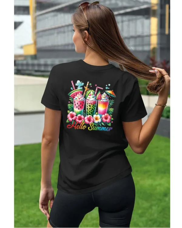 Koszulka Witaj Lato! <br>ciesz się owocowymi smakami - Unisex, dla niej