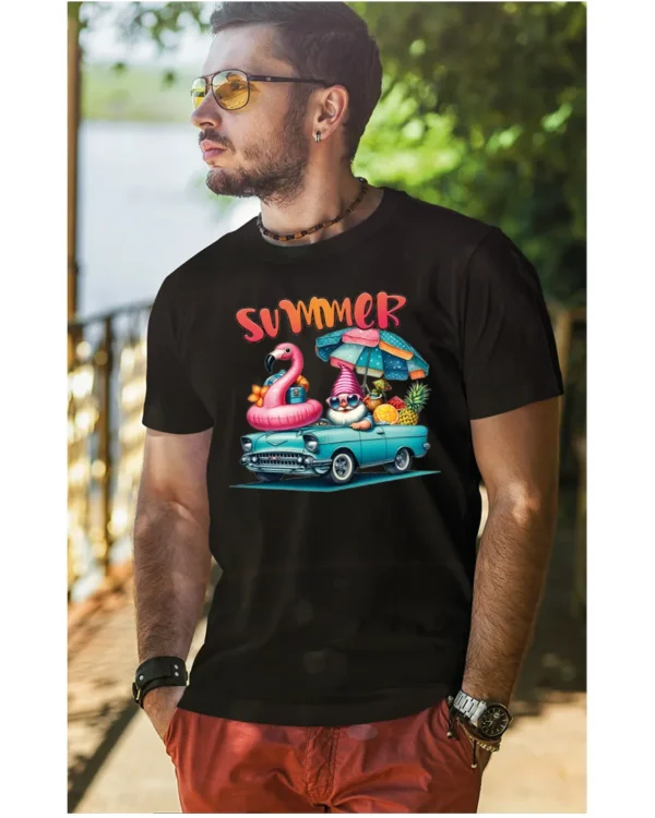 Koszulka Lato pełne radości <br>wyrusz w podróż do przygód - Unisex, dla niego