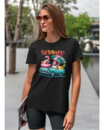 Koszulka Lato pełne radości <br>wyrusz w podróż do przygód - Unisex, dla niej