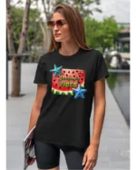 Koszulka Letnie wibracje <br>poczuj radość lata - Unisex, dla niej
