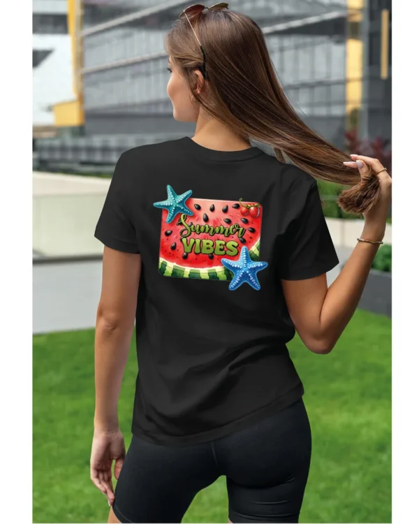 Koszulka Letnie wibracje <br>poczuj radość lata - Unisex, dla niej