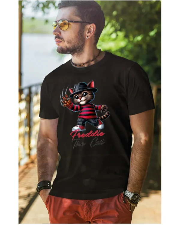 Koszulka Koci horror, Freddie the Cat - Unisex