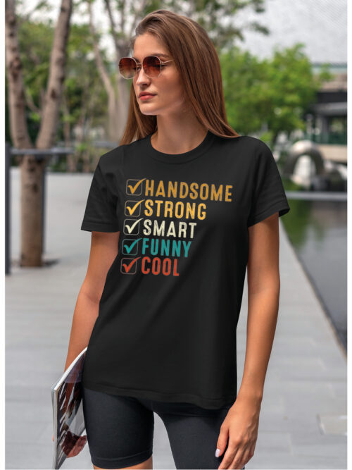 Koszulka Handsome koszulka koszulka damska t-shirt damski koszulka damski z nadrukiem koszulka z napisem