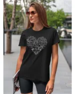 Koszulka Matematyczne serce koszulka koszulka damska t-shirt damski koszulka damski z nadrukiem koszulka z napisem