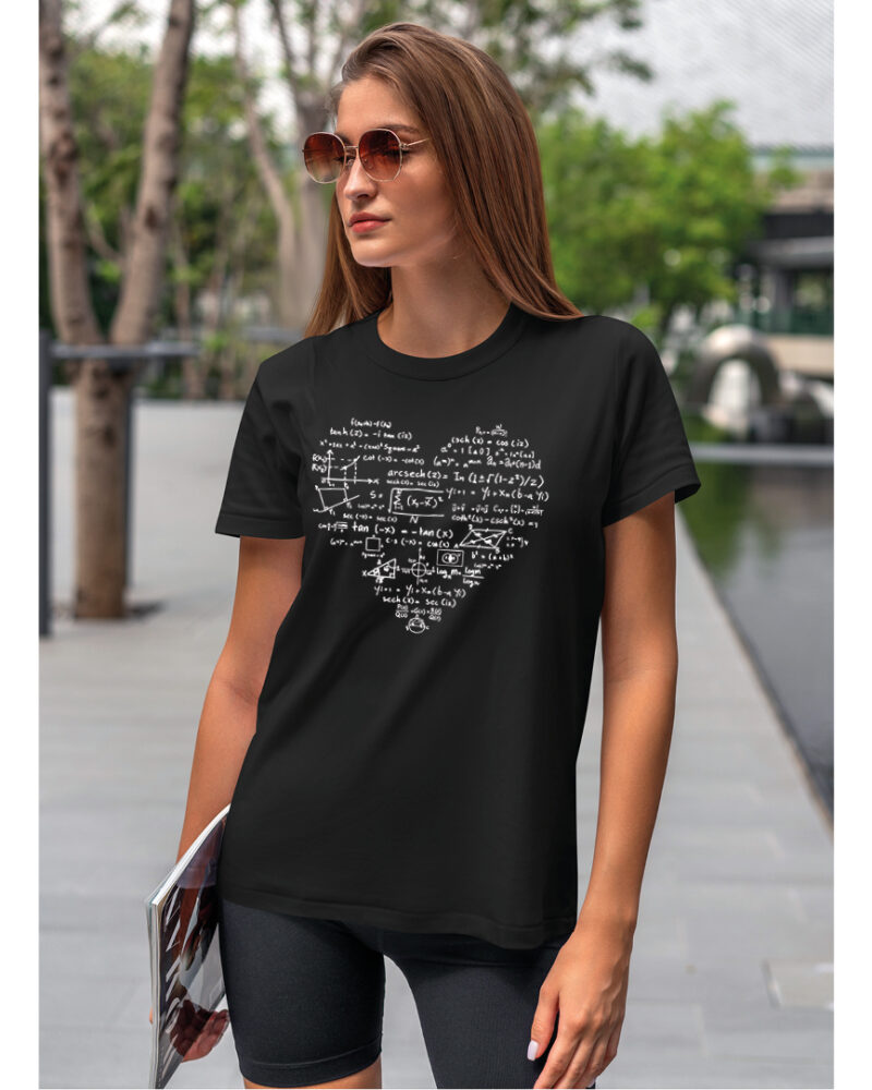 Koszulka Matematyczne serce koszulka koszulka damska t-shirt damski koszulka damski z nadrukiem koszulka z napisem