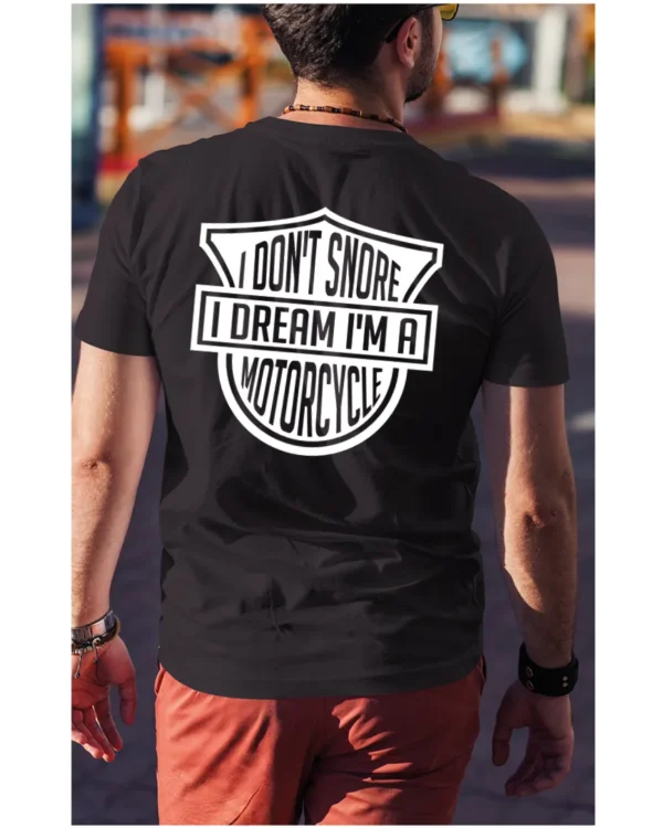 Koszulka I dont snore, I dream I’m a motorcycle – edycja White, Unisex