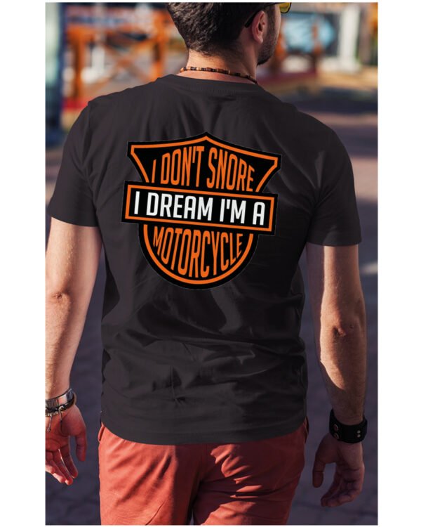 Koszulka I dont snore, I dream I’m a motorcycle – edycja Midnight, Unisex