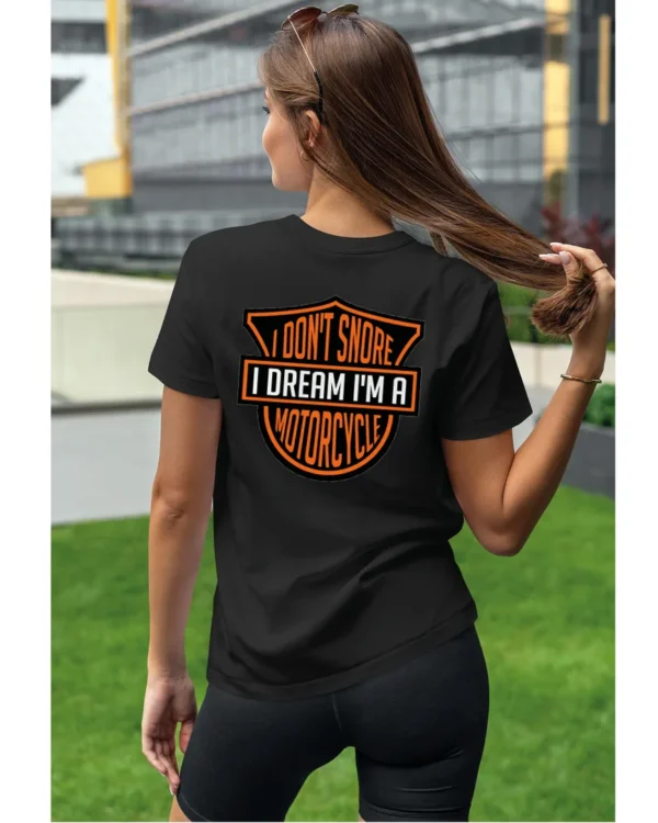 Koszulka I dont snore, I dream I’m a motorcycle – edycja Midnight, Unisex