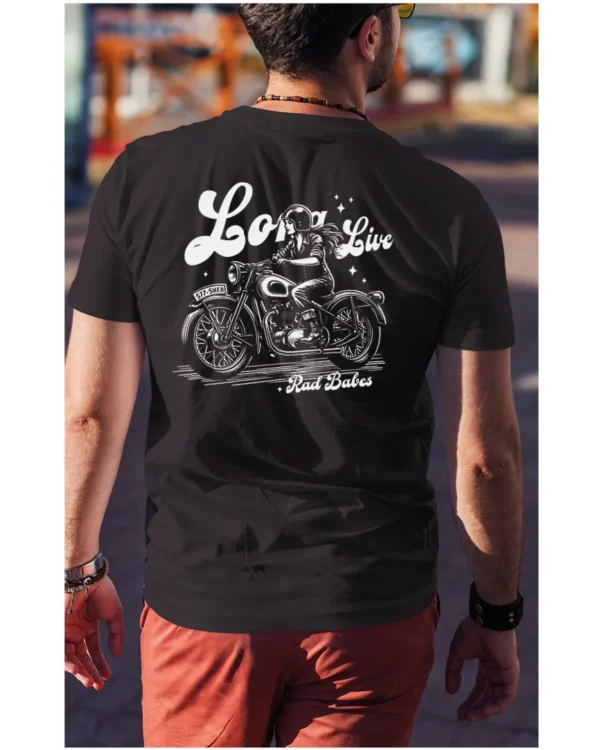 Koszulka Jazda, wolność, niezależność, „Long Live Rad Babes” – edycja White, Unisex
