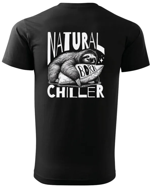 Koszulka Leniwiec w akcji, odpoczywaj i chilluj – edycja White, Unisex