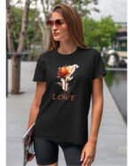 Koszulka Burn in Love <br>Romantyczny płomień - Unisex, dla niej