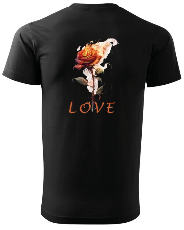 Koszulka Burn in Love <br>Romantyczny płomień - Unisex, dla niego