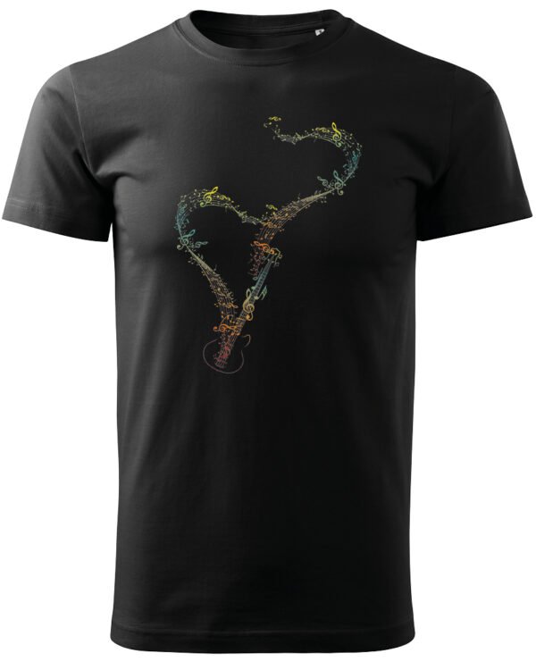 Koszulka Rytm Miłości <br>Muzyczne Serce - Unisex, dla niego